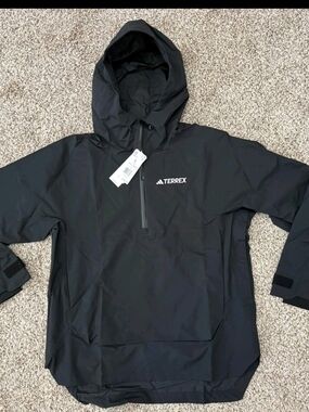 adidas TERREX Black XPR 2L Anorak Jacket NWT